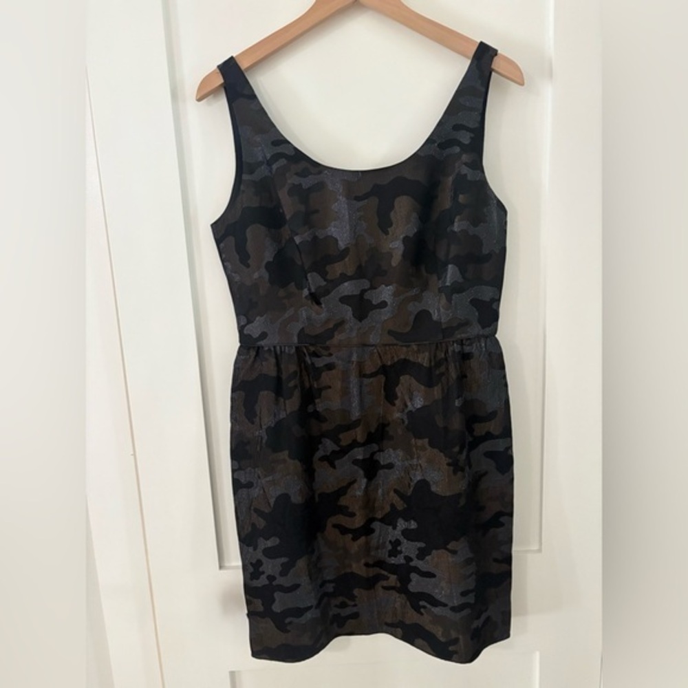 Anna Sui Metallic Mini Dress | Black Shimmer Cocktail / Party Dress | Size 10